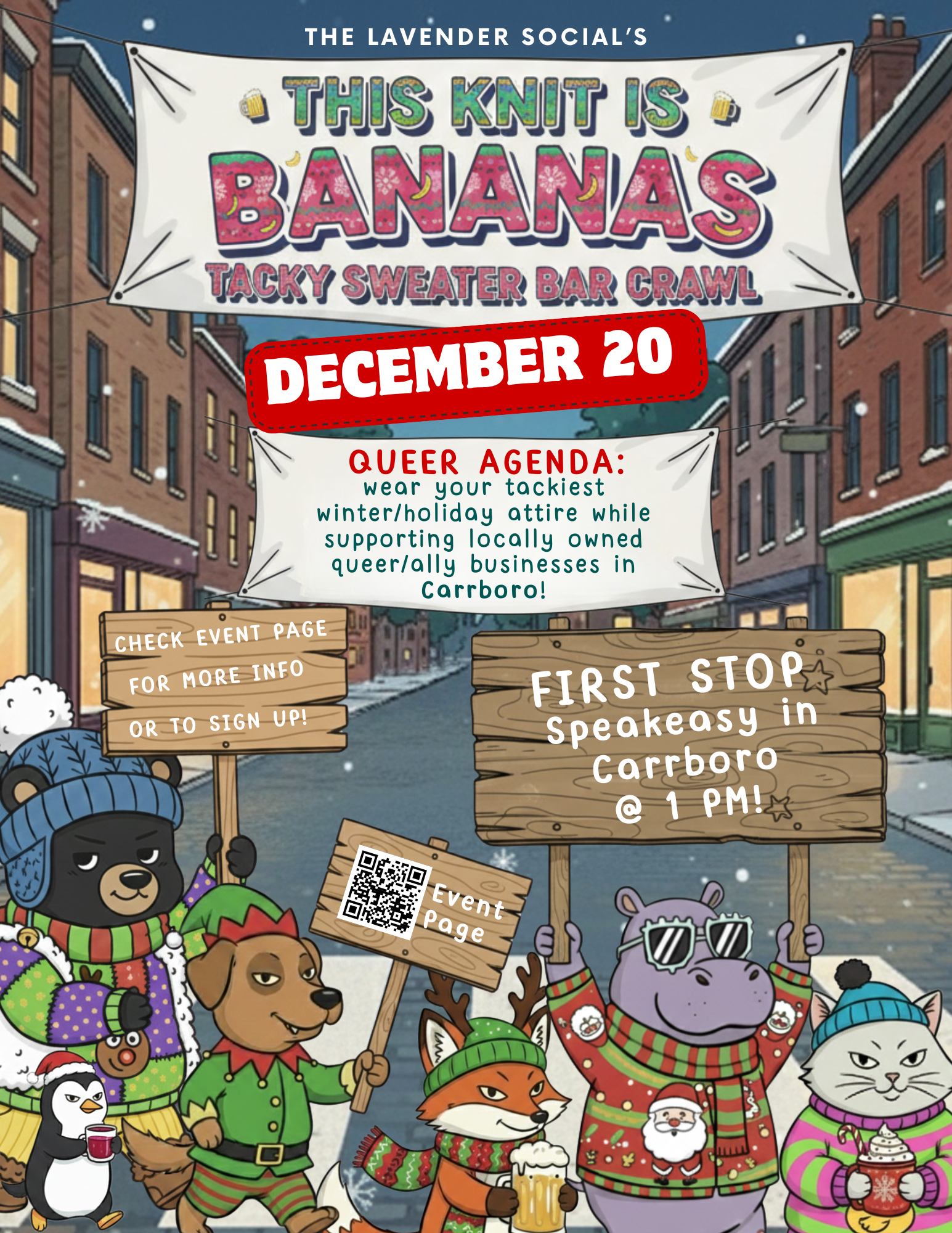 This Knit Is Bananas: Tacky Sweater Bar Crawl Thumbnail